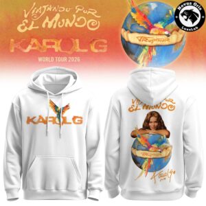 Karol G Viajando Por El Mundo Tropitour 2026 Hoodie