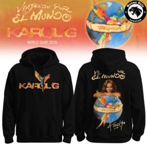 Karol G Viajando Por El Mundo Tropitour 2026 Hoodie 2