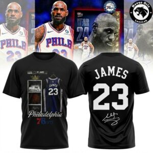 LeBron James 23 Philadelphia 76ers Signature T-Shirt