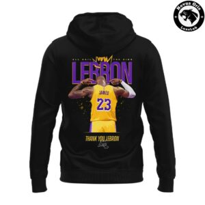 LeBron James Los Angeles Lakers Thank You Hoodie 3
