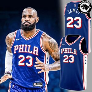 LeBron James Philadelphia 76ers Basketball Jersey