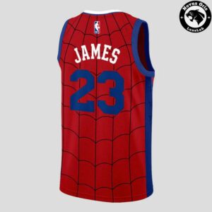 LeBron James x Spider Man Brand New Day 2026 Basketball Jersey 3