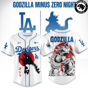 Los Angeles Dodgers Godzilla Minus Zero Night 2026 Baseball Jersey