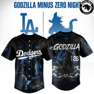 Los Angeles Dodgers Godzilla Minus Zero Night 2026 Baseball Jersey 2