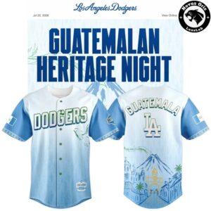 Los Angeles Dodgers x Guatemalan Heritage Night 2026 Baseball Jersey