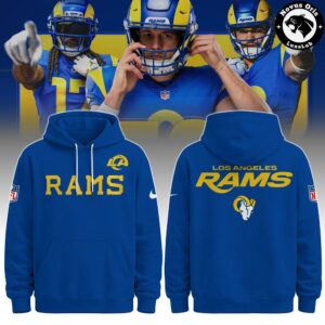 Los Angeles Rams Legacy Collection Fearsome White Hoodie 2
