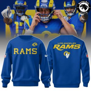 Los Angeles Rams Legacy Collection Fearsome White Sweatshirt 2