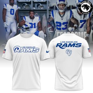 Los Angeles Rams Legacy Collection Fearsome White T-Shirt