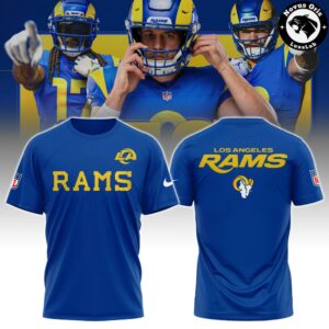 Los Angeles Rams Legacy Collection Fearsome White T Shirt 2