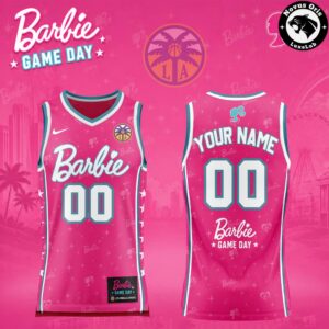 Los Angeles Sparks Barbie Game Day 2026 Basketball Jersey
