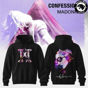 Madonna Confessions II Album Hoodie – Purple Aesthetic Pop Music Fan Pullover
