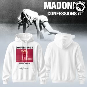 Madonna Confessions II Album Hoodie Purple Aesthetic Pop Music Fan Pullover 2