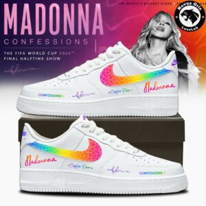 Madonna Confessions II Custom Air Force 1 FIFA World Cup 2026 Halftime Rainbow Shoes 1