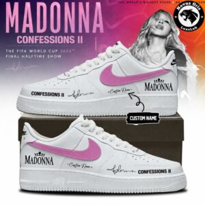 Madonna Confessions II Custom Air Force 1 FIFA World Cup 2026 Halftime Rainbow Shoes 3