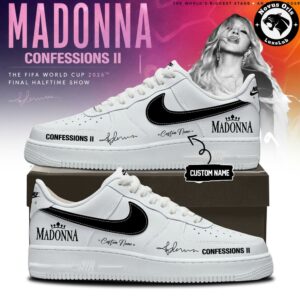 Madonna Confessions II Custom Air Force 1 FIFA World Cup 2026 Halftime Rainbow Shoes 5