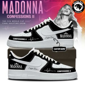 Madonna Confessions II Custom Air Force 1 FIFA World Cup 2026 Halftime Rainbow Shoes 7