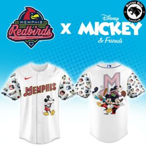 Memphis Redbirds x Disney Mickey Friends Baseball Jersey 2
