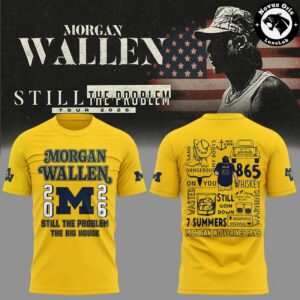 Michigan Wolverines Morgan Wallen Still The Problem Tour 2026 New T Shirt 2