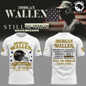 Morgan Wallen x Baltimore Ravens Still The Problem Tour 2026 T-Shirt