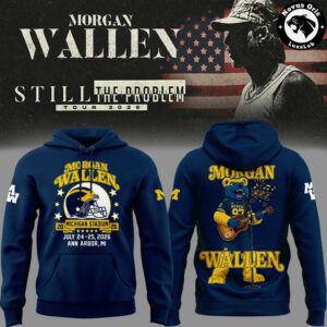 Morgan Wallen x Michigan Wolverines Still The Problem Tour 2026 Hoodie 2