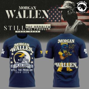 Morgan Wallen x Michigan Wolverines Still The Problem Tour 2026 T Shirt 2