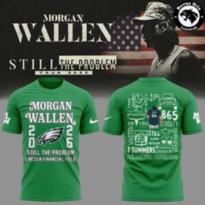 Morgan Wallen x Philadelphia Eagles Still The Problem Tour 2026 T-Shirt