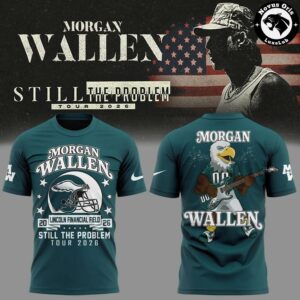 Morgan Wallen x Philadelphia Eagles Still The Problem Tour 2026 T Shirt 6