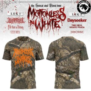 Motionless In White The Sweat and Blood Tour 2026 T Shirt 4