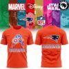 New England Patriots x Disney Characters Merchandise Collection T-Shirt