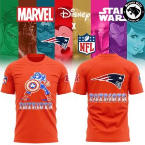 New England Patriots x Disney Characters Merchandise Collection T-Shirt