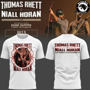 Niall Horan x Thomas Rhett Live Concert 2026 Tour Merchandise T Shirt 3