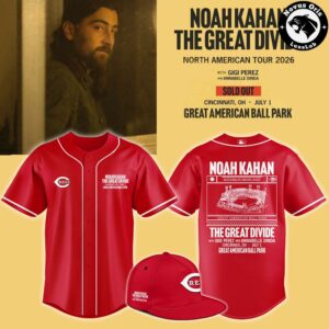 Noah Kahan Cincinnati Reds The Great Divide Tour 2026 Jersey 3