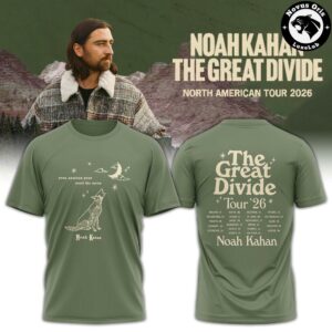 Noah Kahan The Great Divide Tour 2026 T Shirt 2