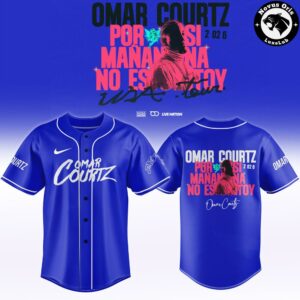 Omar Courtz Por Si Maana No Estoy World Tour 2026 Baseball Jersey 2