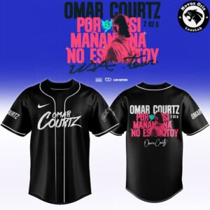 Omar Courtz Por Si Maana No Estoy World Tour 2026 Baseball Jersey 3