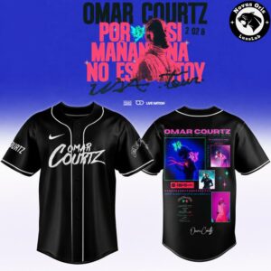 Omar Courtz Por Si Maana No Estoy World Tour 2026 Baseball Jersey 4