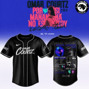 Omar Courtz Por Si Maana No Estoy World Tour 2026 Baseball Jersey 7