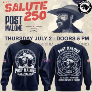 Post Malone Salute 250 Columbus Ohio Concert 2026 Sweatshirt 2