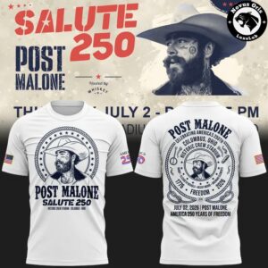 Post Malone Salute 250 Columbus Ohio Concert 2026 T Shirt 1