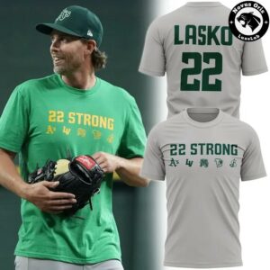 Ryan Lasko 22 Strong Athletics Baseball Graphic Fan T Shirt 2