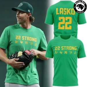 Ryan Lasko 22 Strong Athletics Baseball Graphic Fan T Shirt 3