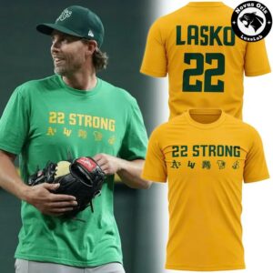 Ryan Lasko 22 Strong Athletics Baseball Graphic Fan T Shirt 5