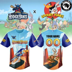 Salem RidgeYaks Looney Tunes Custom Name Baseball Jersey 2