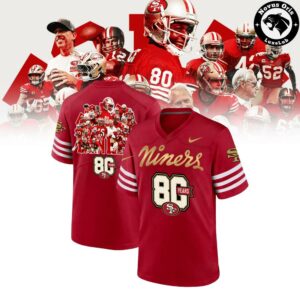 San Francisco 49ers 80th Anniversary Limited Edition Football Jersey