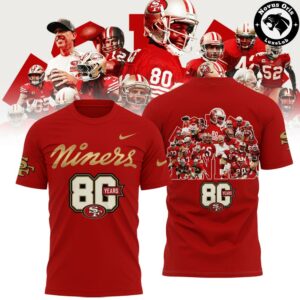 San Francisco 49ers 80th Anniversary Limited Edition T-Shirt