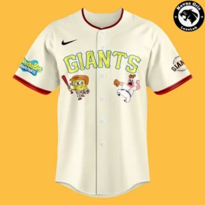 San Francisco Giants x SpongeBob SquarePants 2026 Baseball Jersey 5