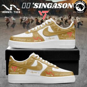 Seventeen V8 Singasong Debut Album K Pop Custom Air Force 1 3
