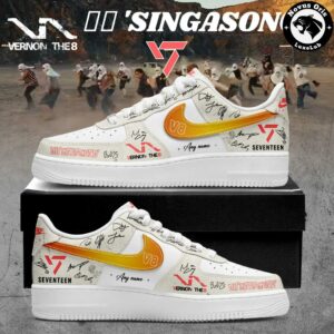 Seventeen V8 Singasong Debut Album K Pop Custom Air Force 1 4