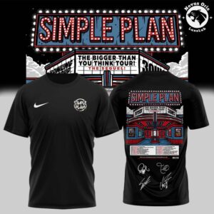Simple Plan Bigger Than You Think Tour 2026 T Shirt 9