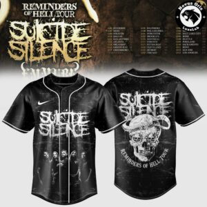 Suicide Silence Reminders of Hell Tour 2026 Baseball Jersey 3